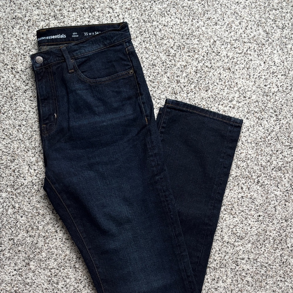 🖤👖💙Essentials Men's Classic Blue Jeans SLIM💙👖🖤